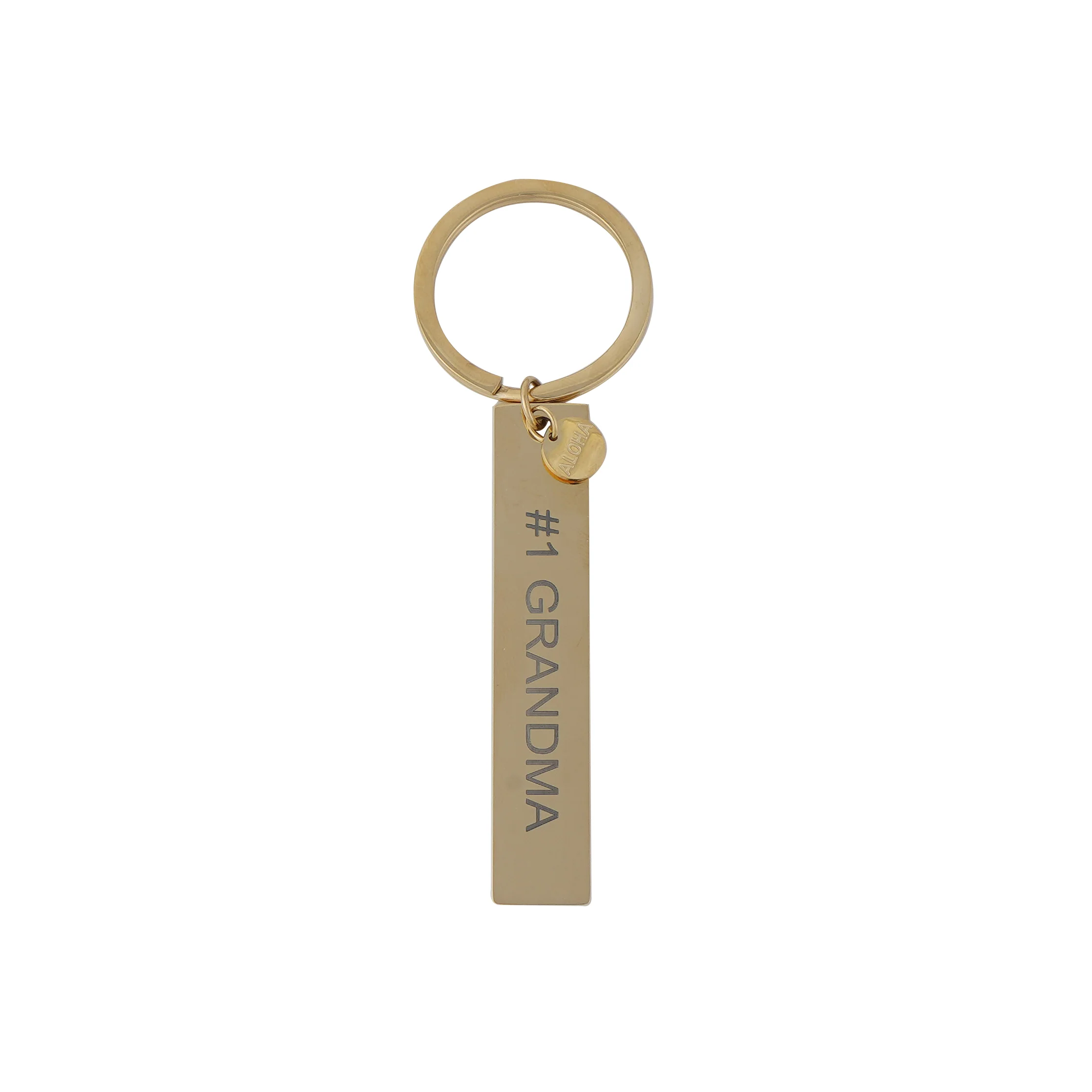 #1 Grandma Keychain, Gold