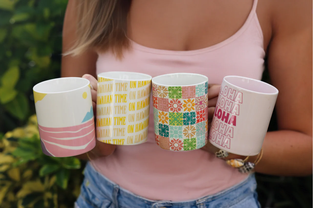 11oz Hawaiian No Coffee, No Talk Ceramic Mug, Cream - Image 2