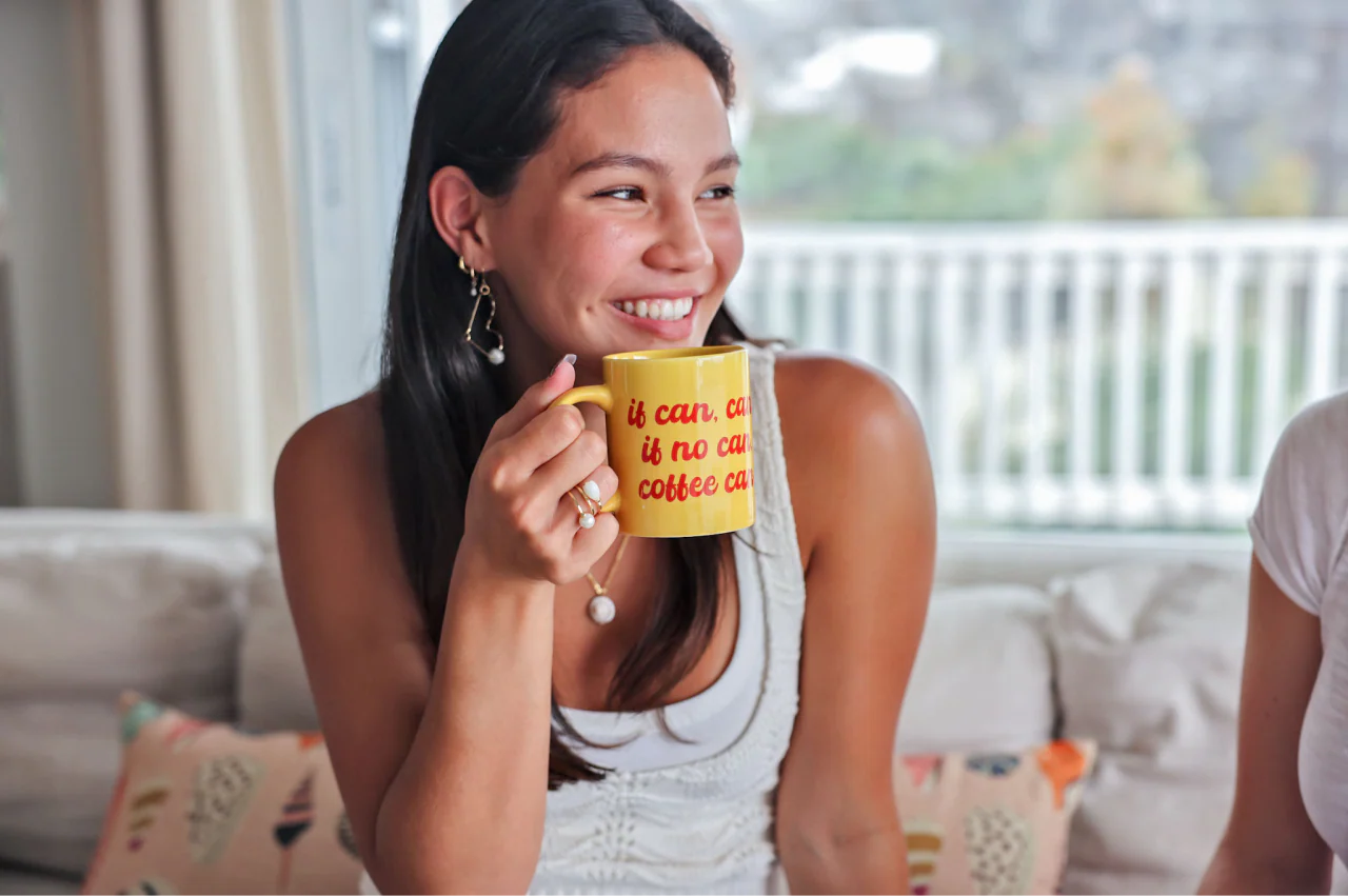 11oz If Can Ceramic Mug, Yellow - Image 2