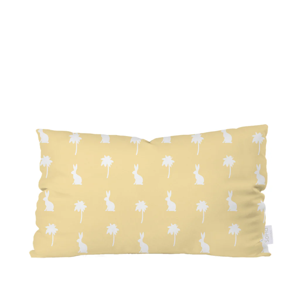 12x20in Bunny Palms Pillow Cover
