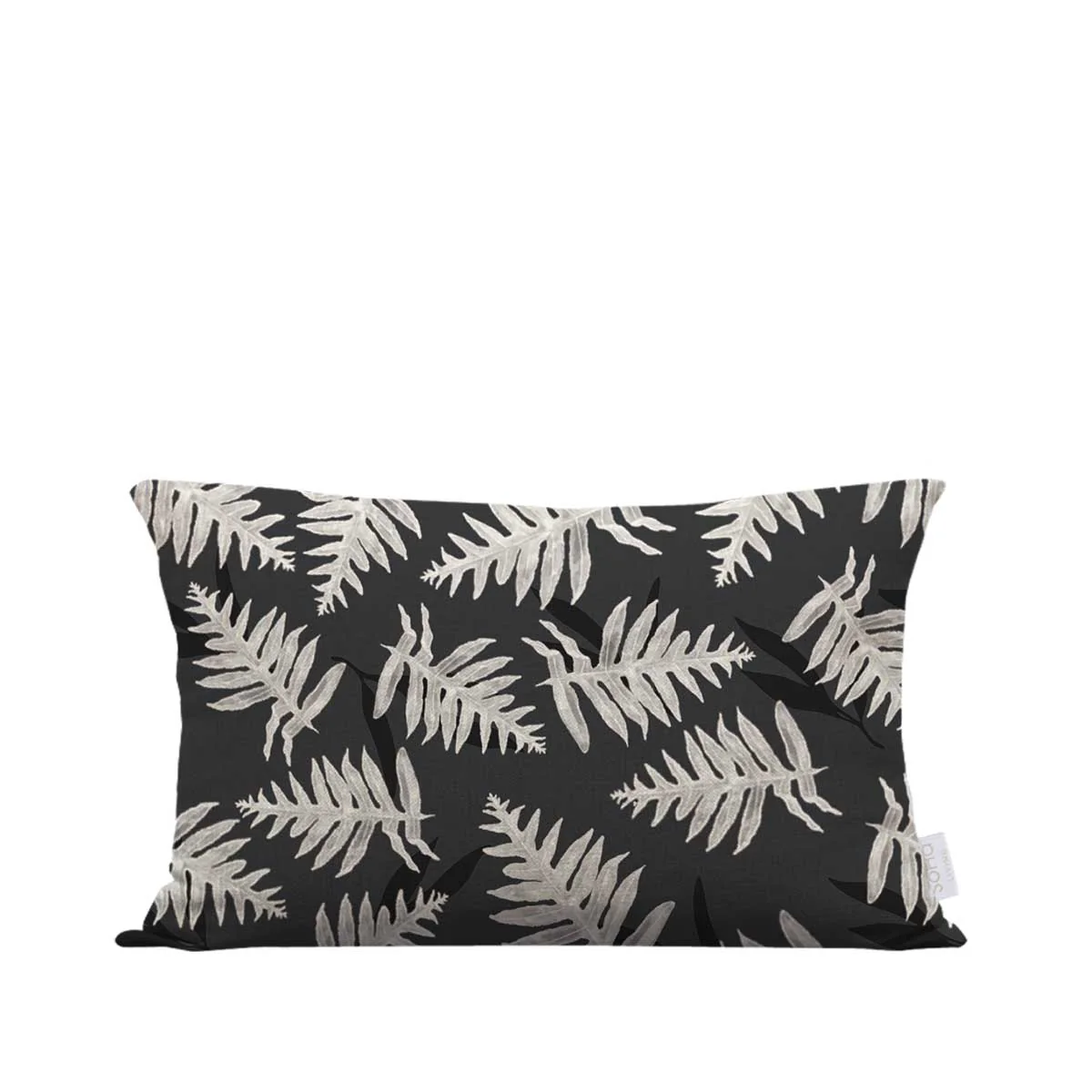 12x20in Noir Fern Pillow Cover