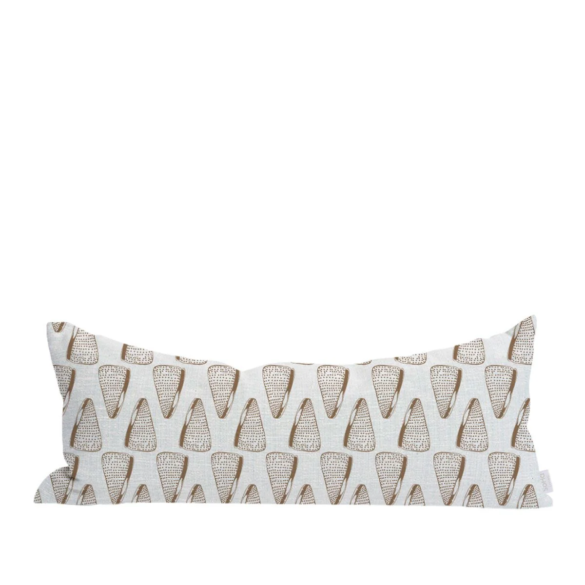 12x36in Brown Dotted Cone Shell Pillow Cover