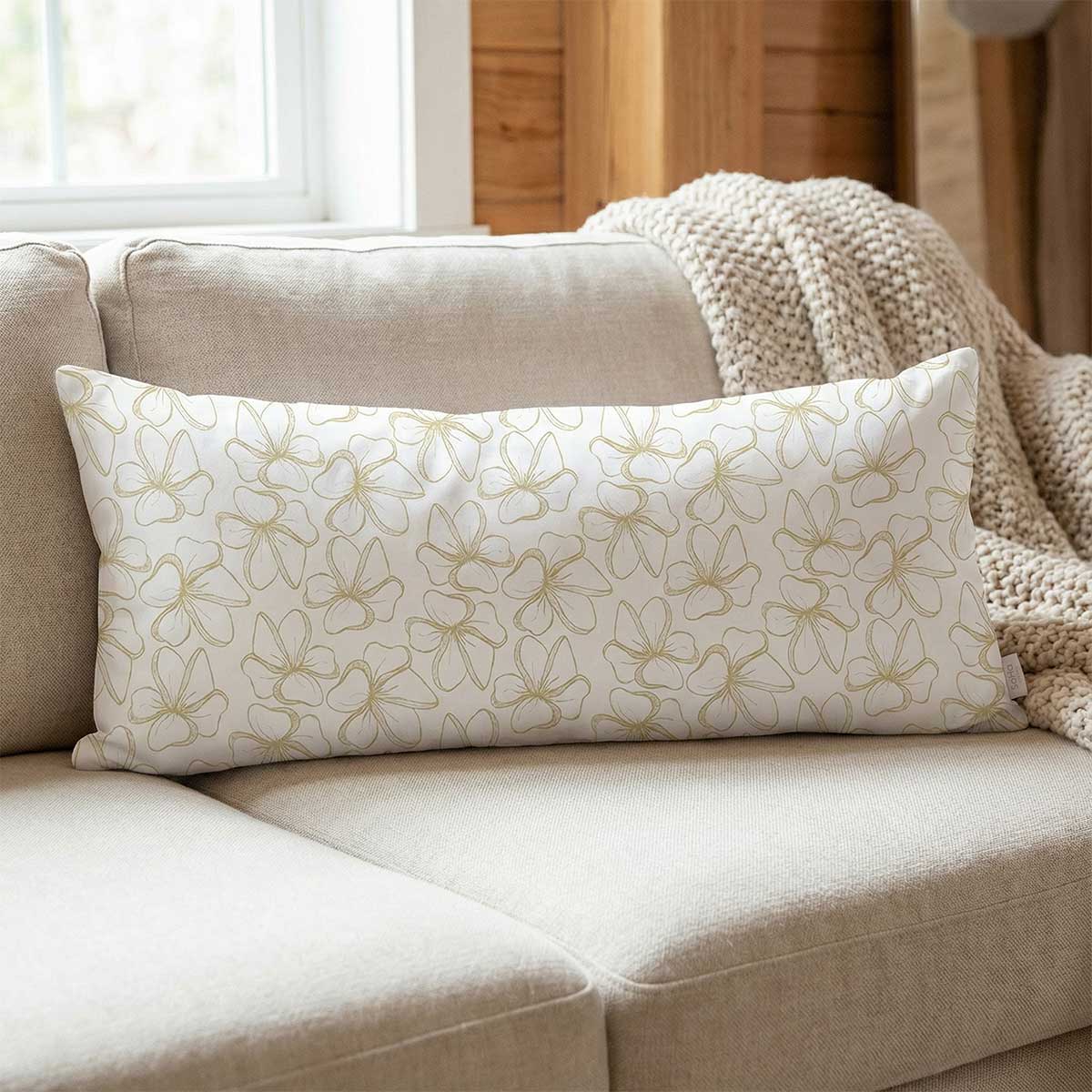 12x36in Hibiscus Bliss Pillow Cover - Image 2