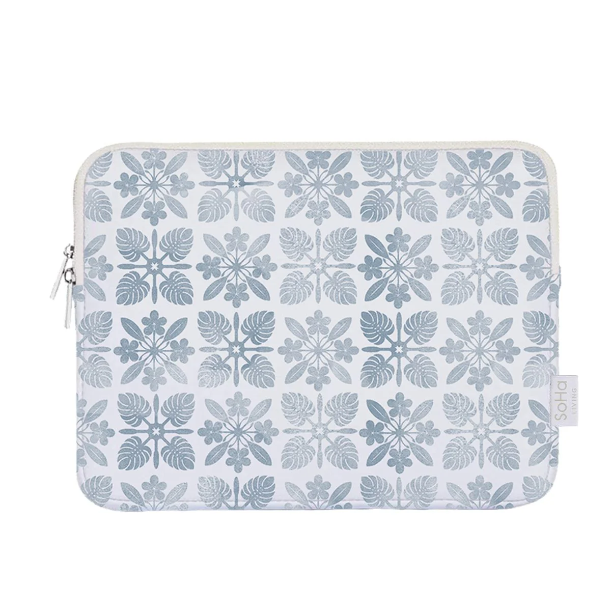 14in Blue Tropics Quilt Laptop Case