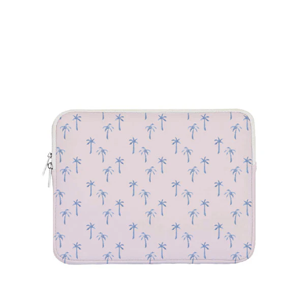 *14in Palms on Pink Laptop Case