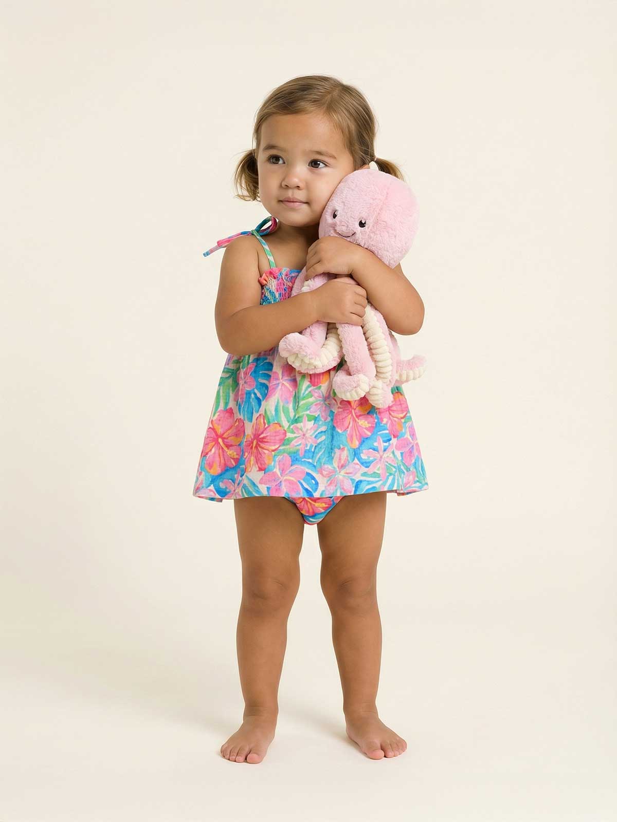 15.7in Octopus Plush Toy, Pink - Image 3