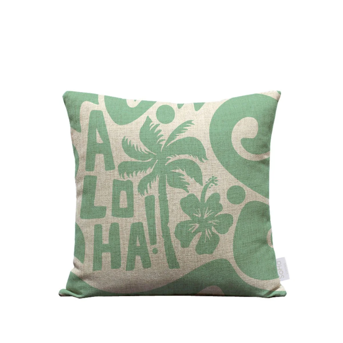 18x18in Aloha Green Pillow Cover