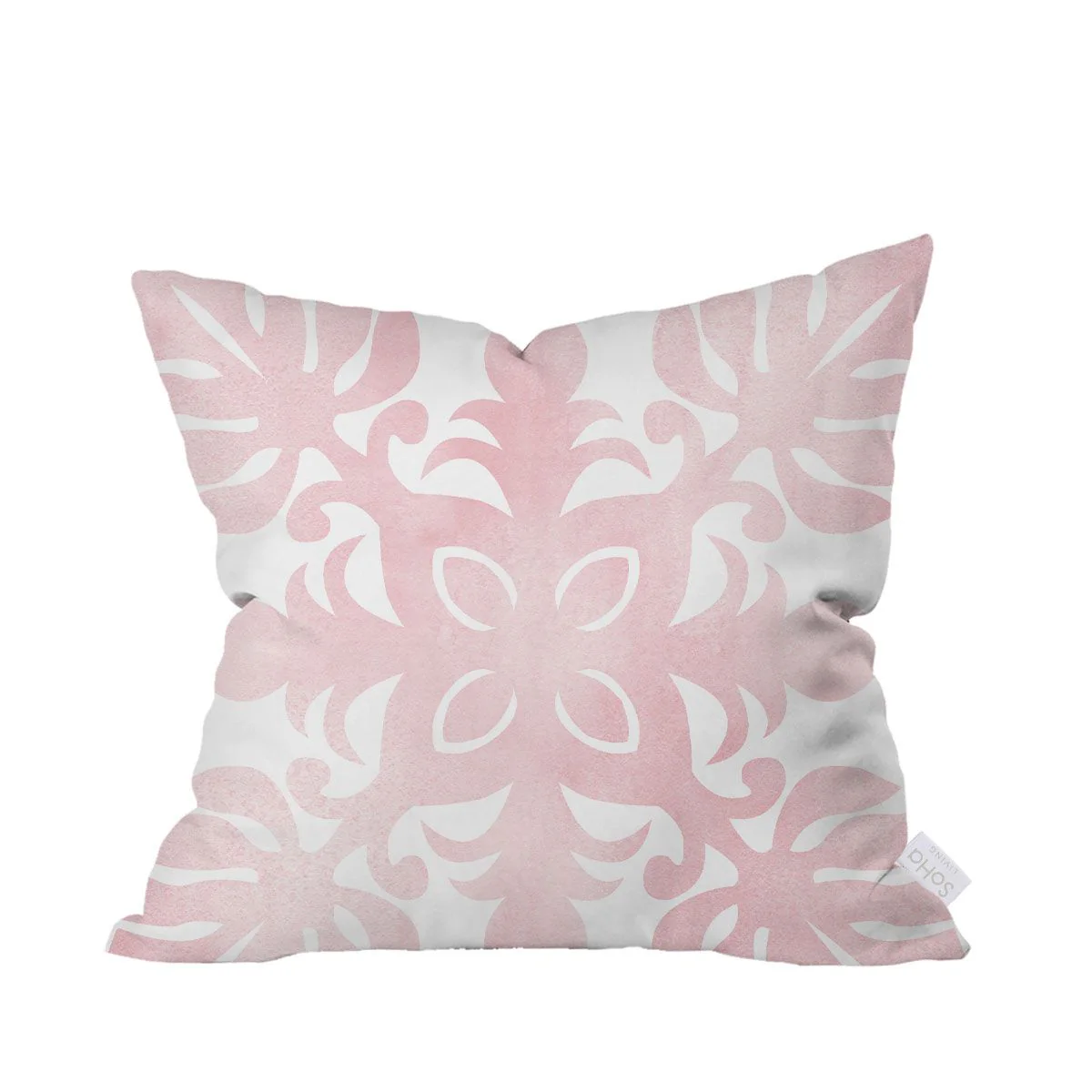 20x20in Watercolor Quilt Pillow Cover, Red