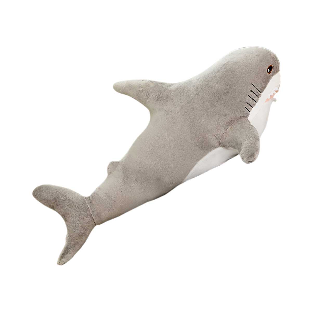 39.4in Shark Stuffed Plush Toy, Grey