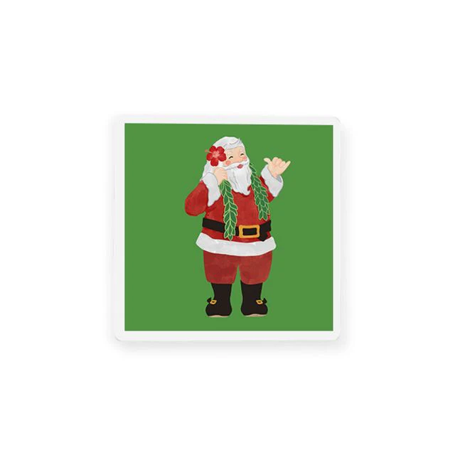4x4in Christmas Santa Ceramic Coaster