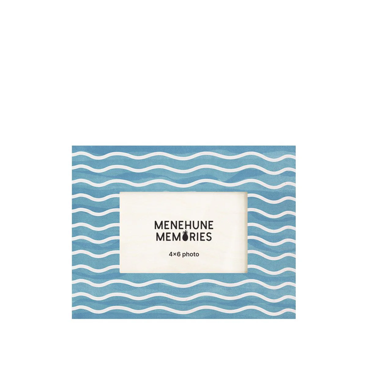 4x6 Waves Frame, Blue