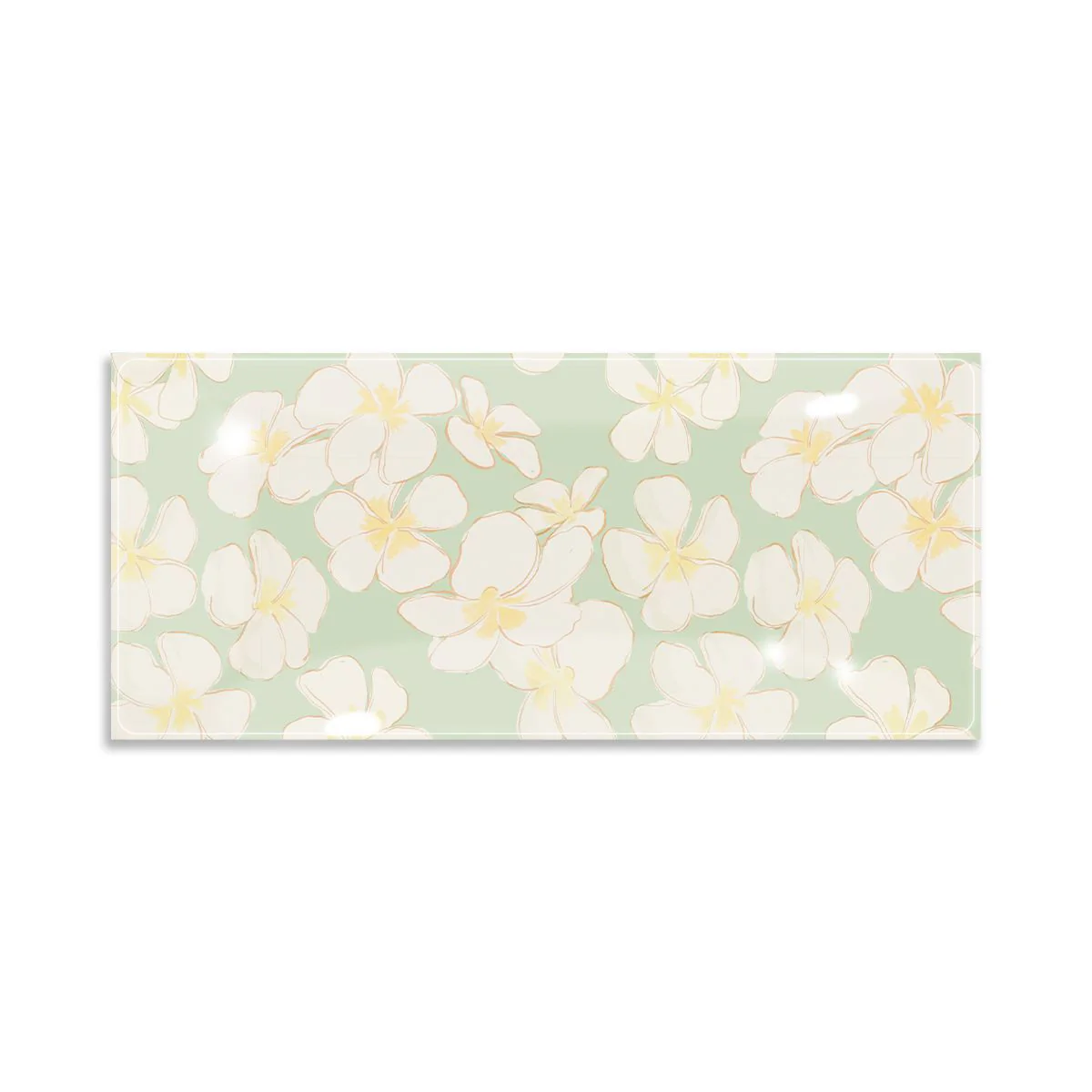 4x9in Summertime Plumerias Trinket Tray