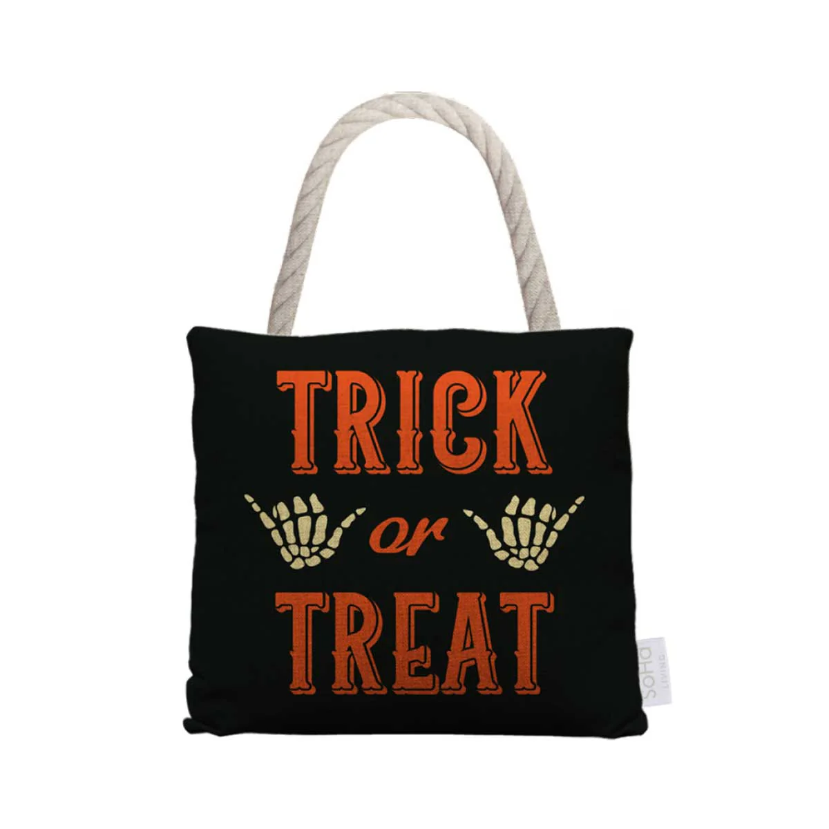 5x5in Trick or Treat Shaka Hand Door Hanger