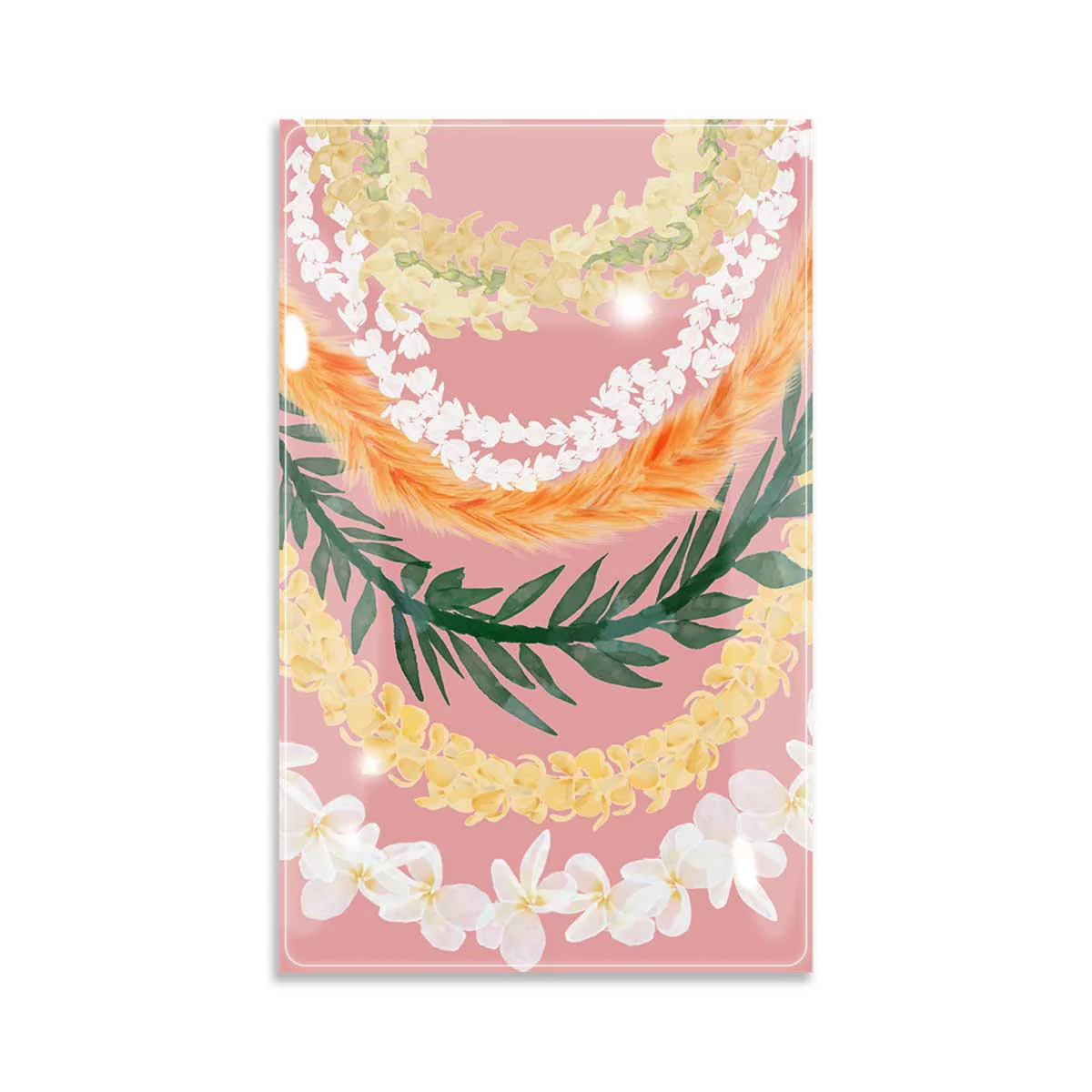 5x8in Mixed Lei Soft Red Trinket Tray