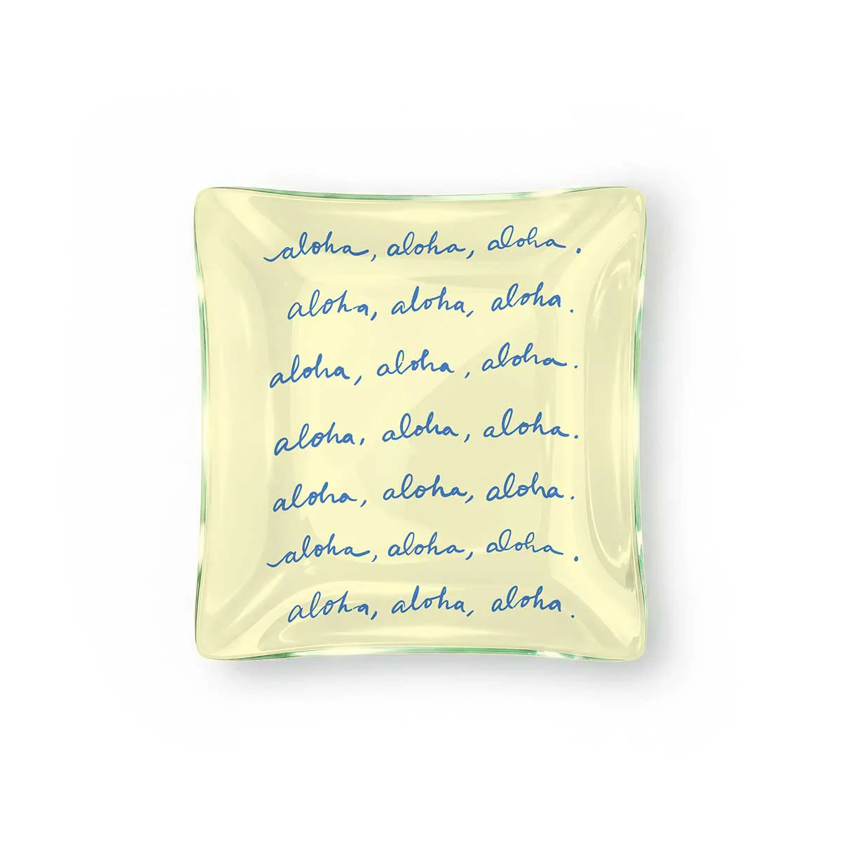 6in Everyday Aloha Square Trinket Tray
