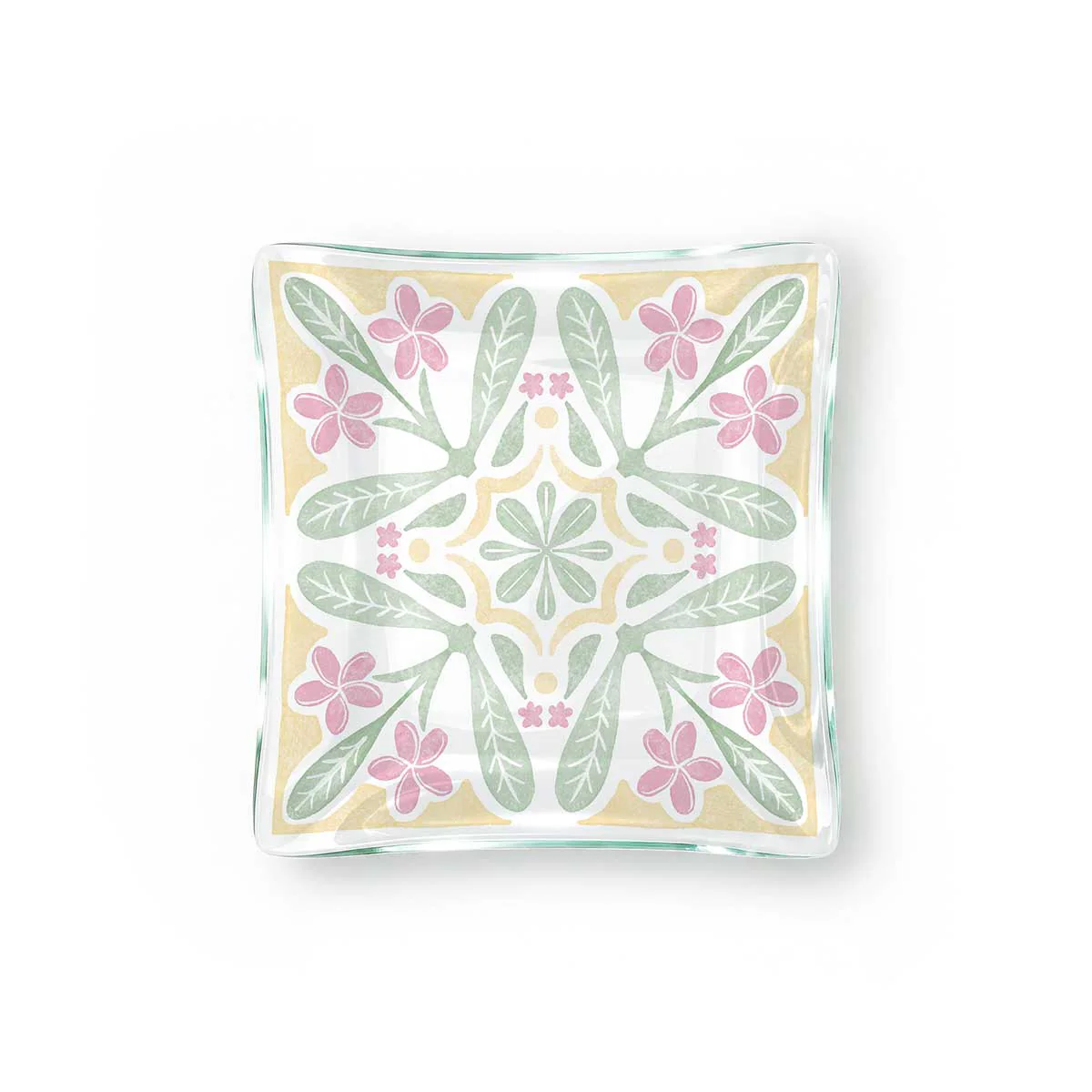 6in Petal Grove Square Trinket Tray