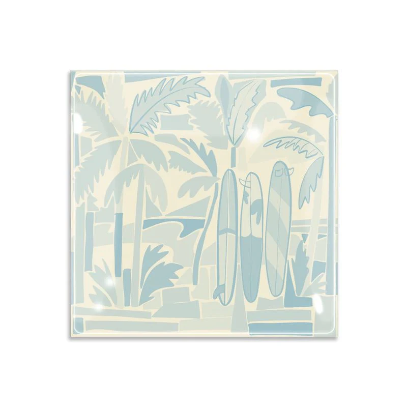 6in Tidal Blue Square Trinket Tray