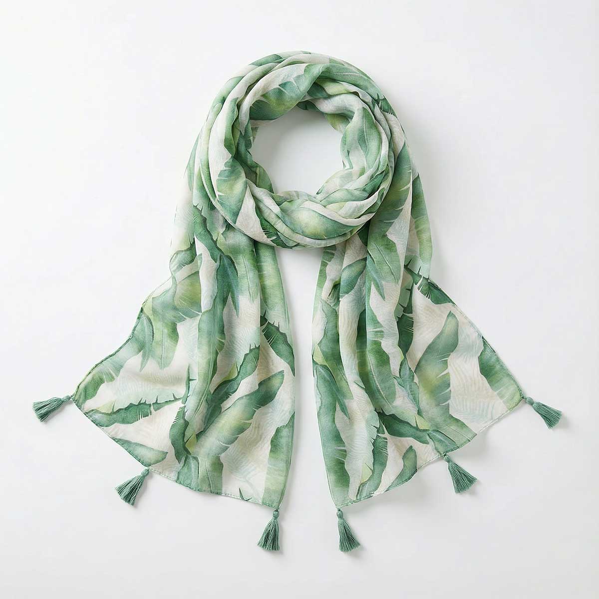 75x35in Leaf Veil Scarf - Image 3