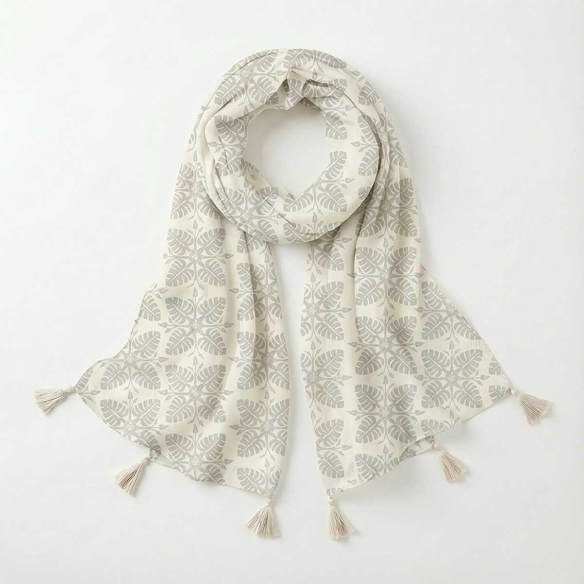 75x35in Palm Mist Scarf - Image 3