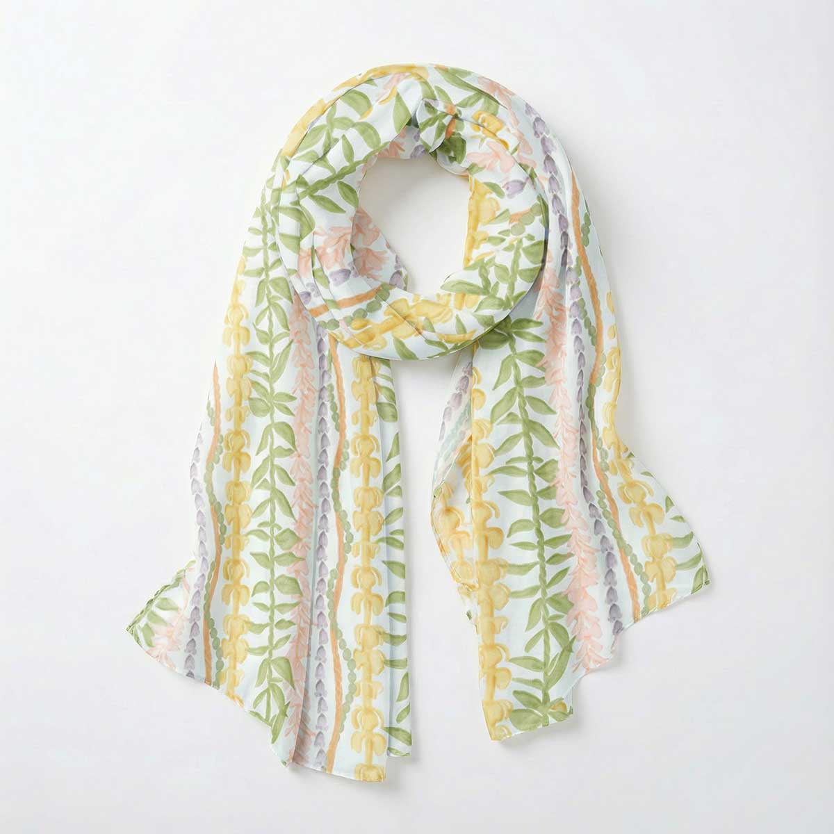 75x35in Warm Wreath Scarf without Tassel - Image 2