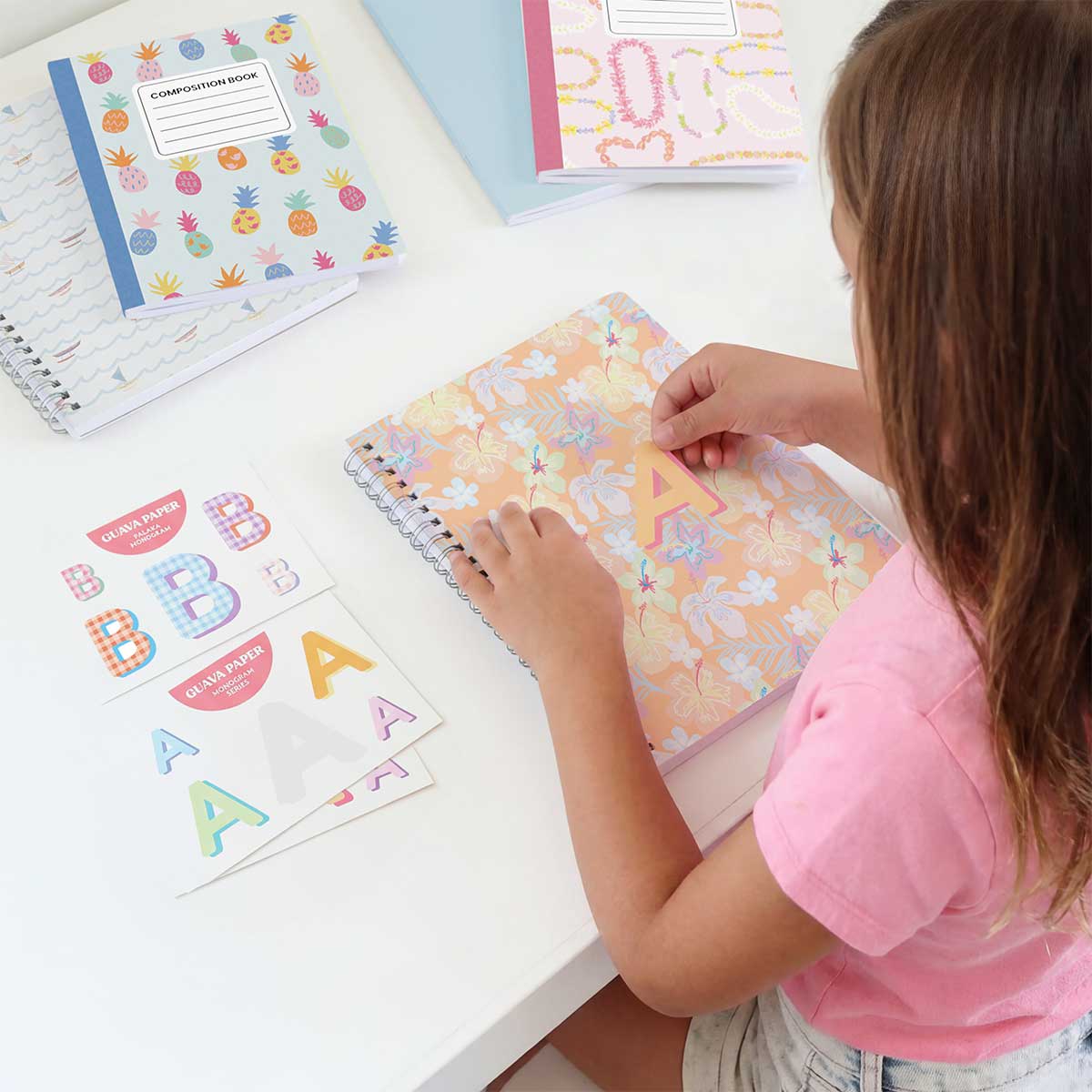 8x11in Monogram Series Sticker Sheet, A-Z - Image 2