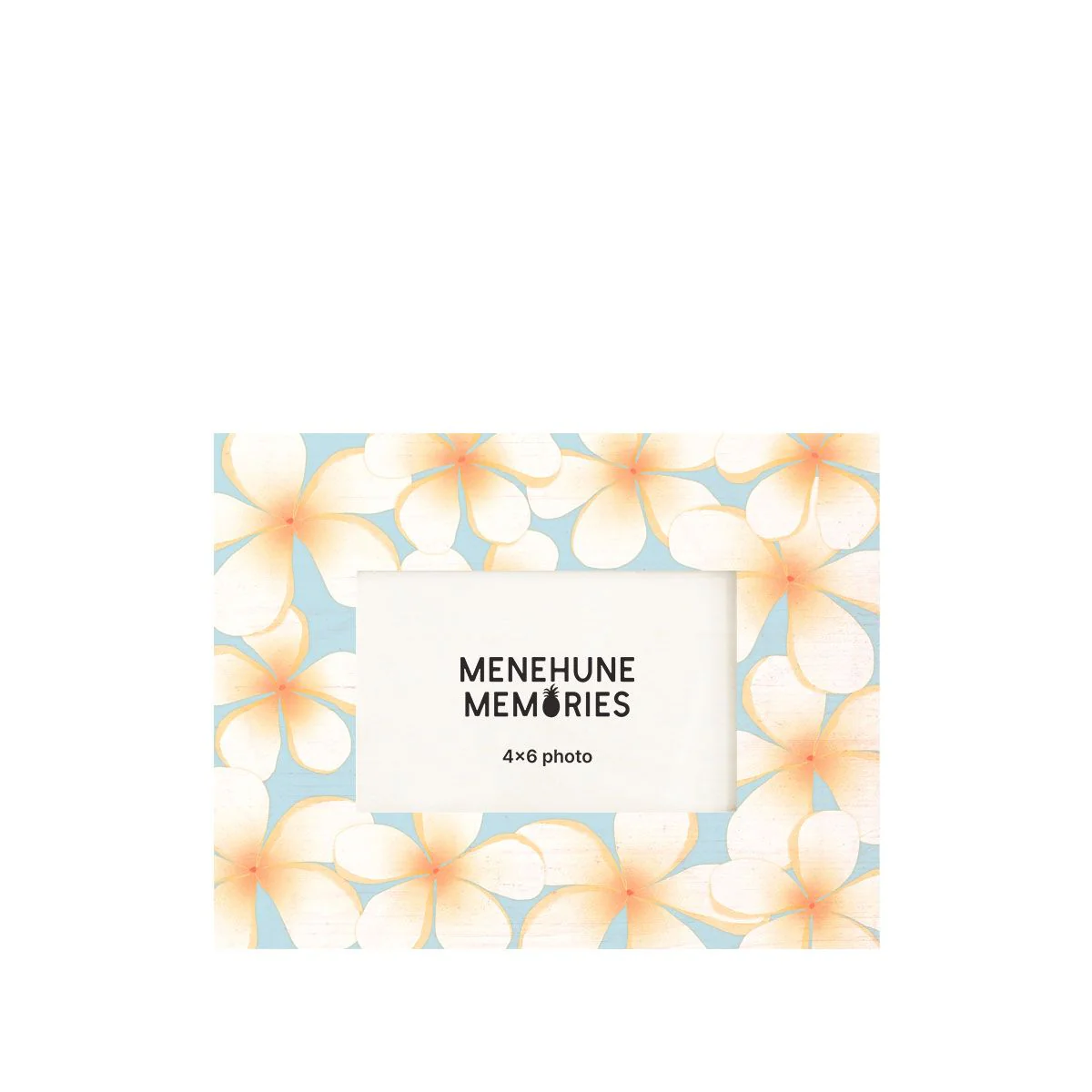 4x6in Plumeria Frame, Blue
