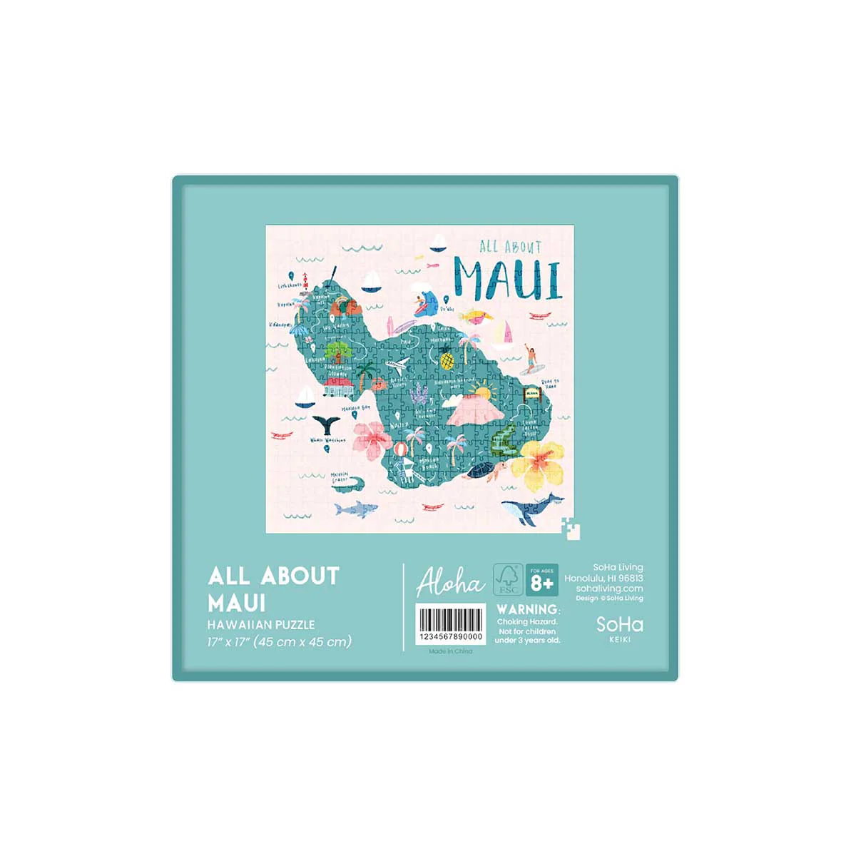 All About Maui Square Puzzle, 500pcs - Image 2