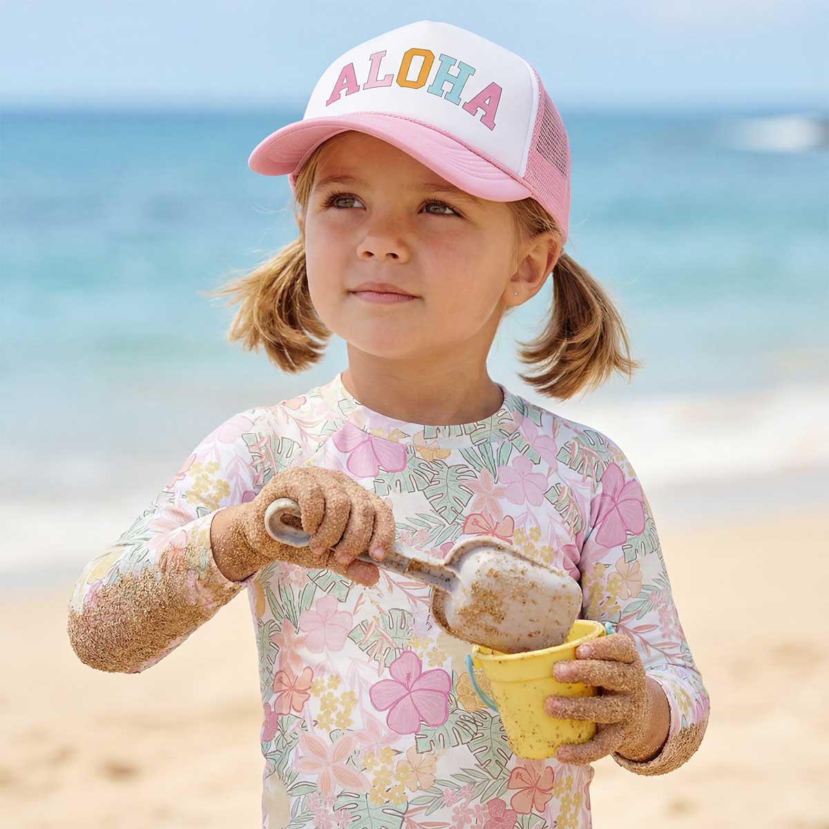 Aloha Bold Keiki Trucker Hat - Image 3