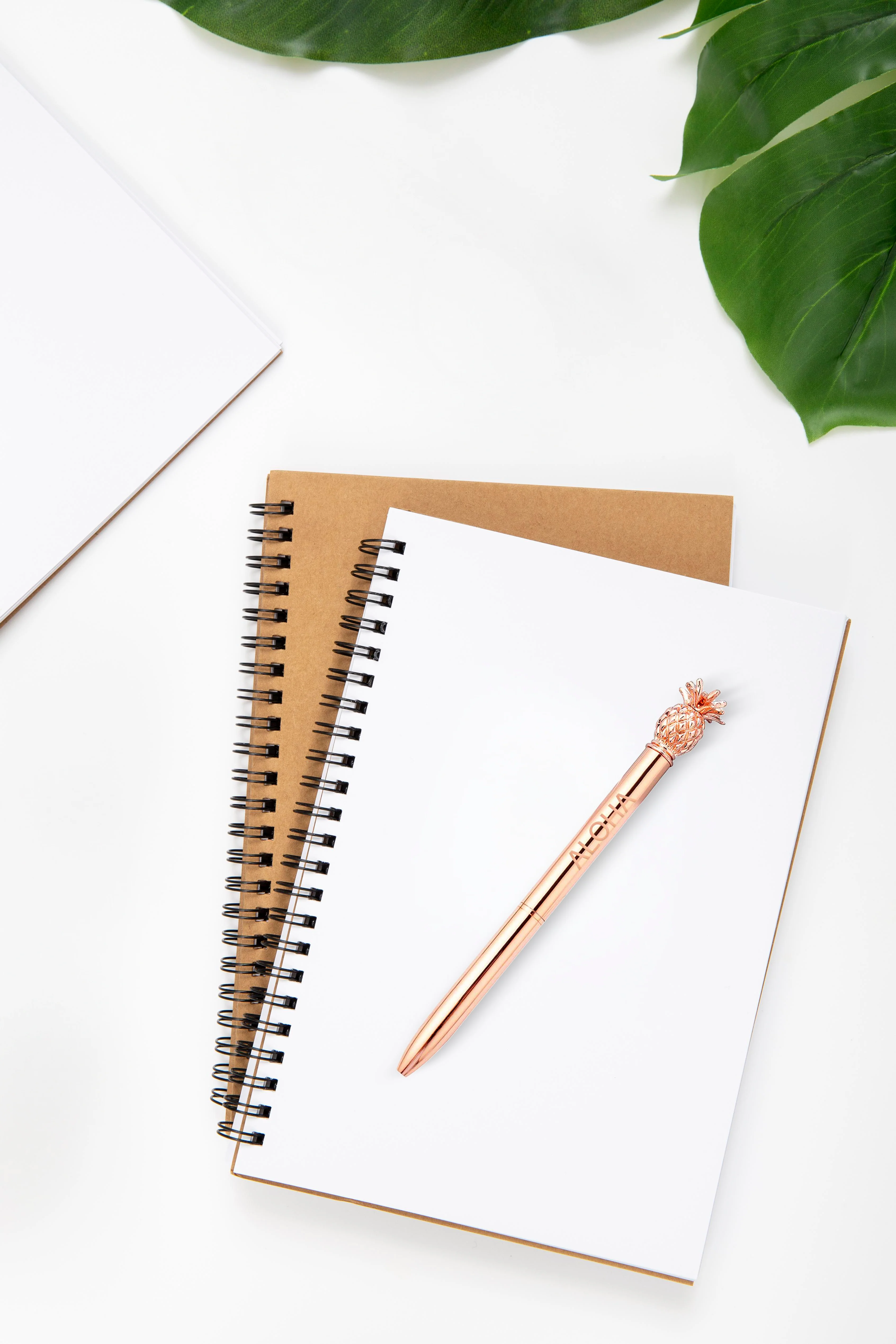 ALOHA Engraved Pineapple Pen, Rose Gold - Image 2