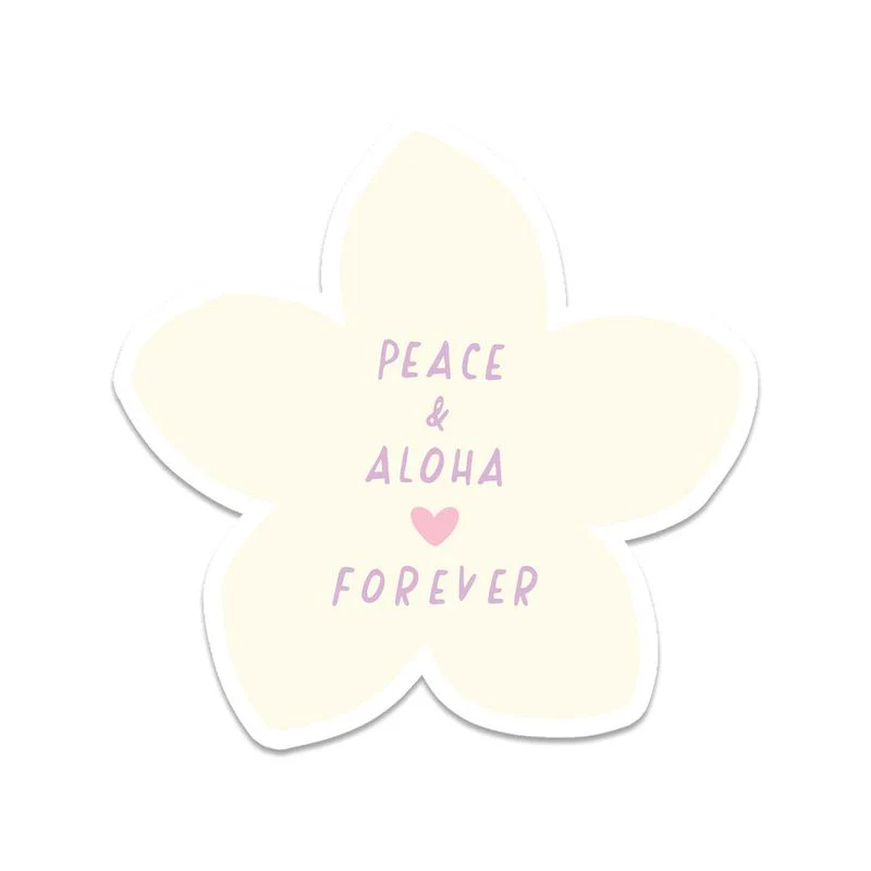 Aloha Forever Light Pink Sticker