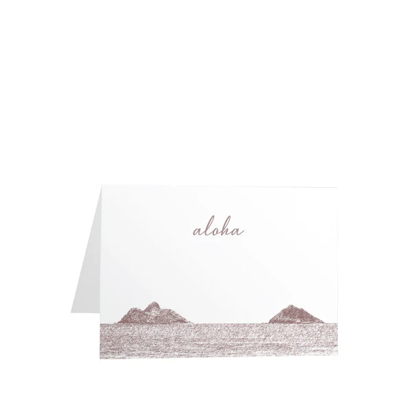 Aloha Mokulua Islands Greeting Card