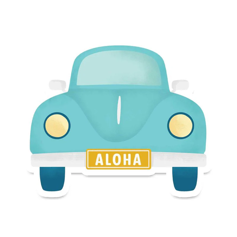 Aloha on the Wheels Sticker