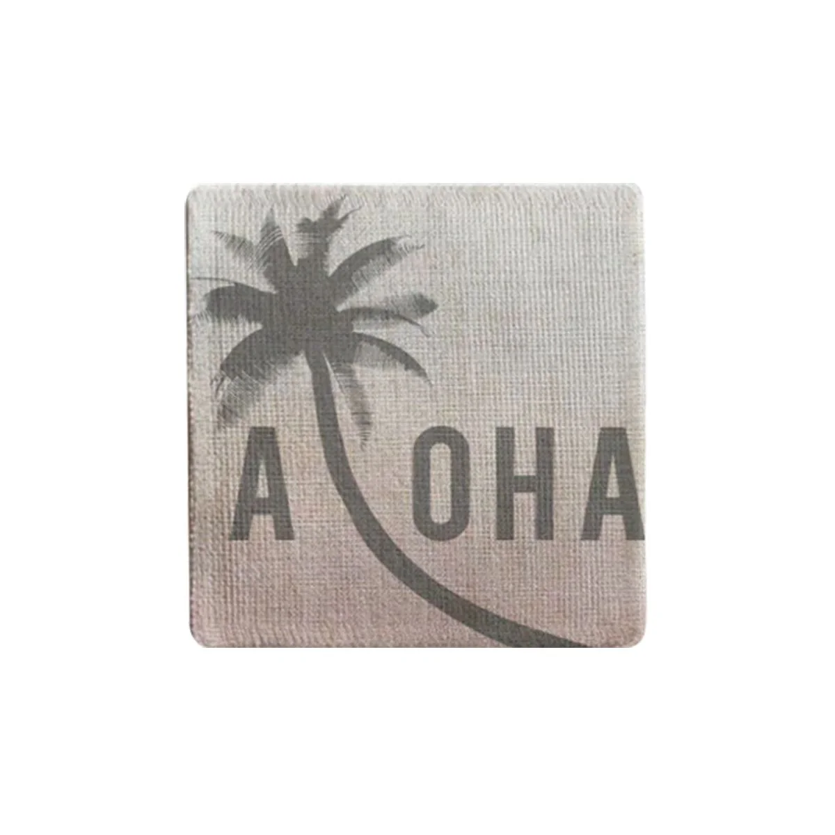 Aloha Palm Tree Fabric Coaster