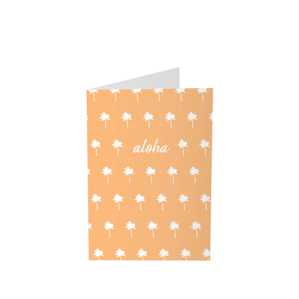 *Aloha Palm Trees Greeting Card set of 6