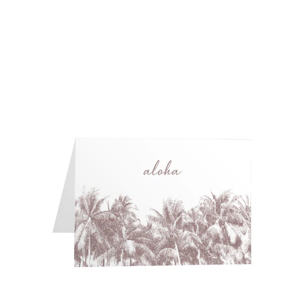 Aloha Palms Greeting Card