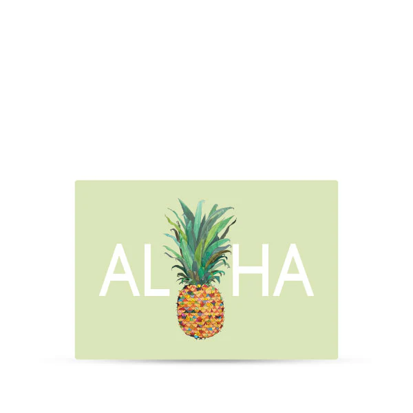 *Aloha Pineapple Postcard