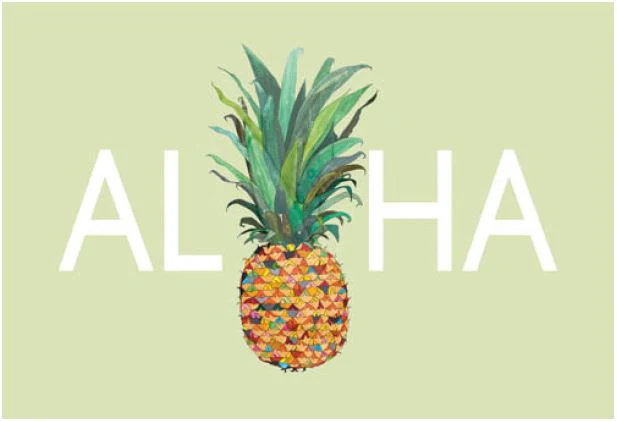 *Aloha Pineapple Postcard - Image 2