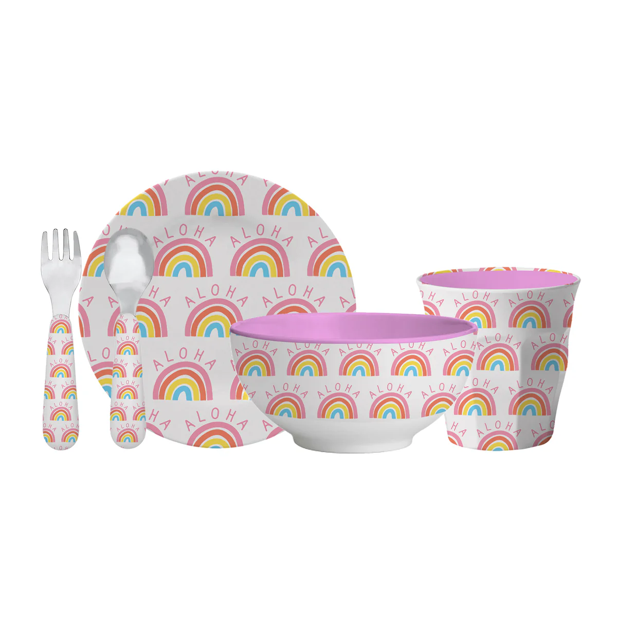 Aloha Rainbow Melamine Tableware