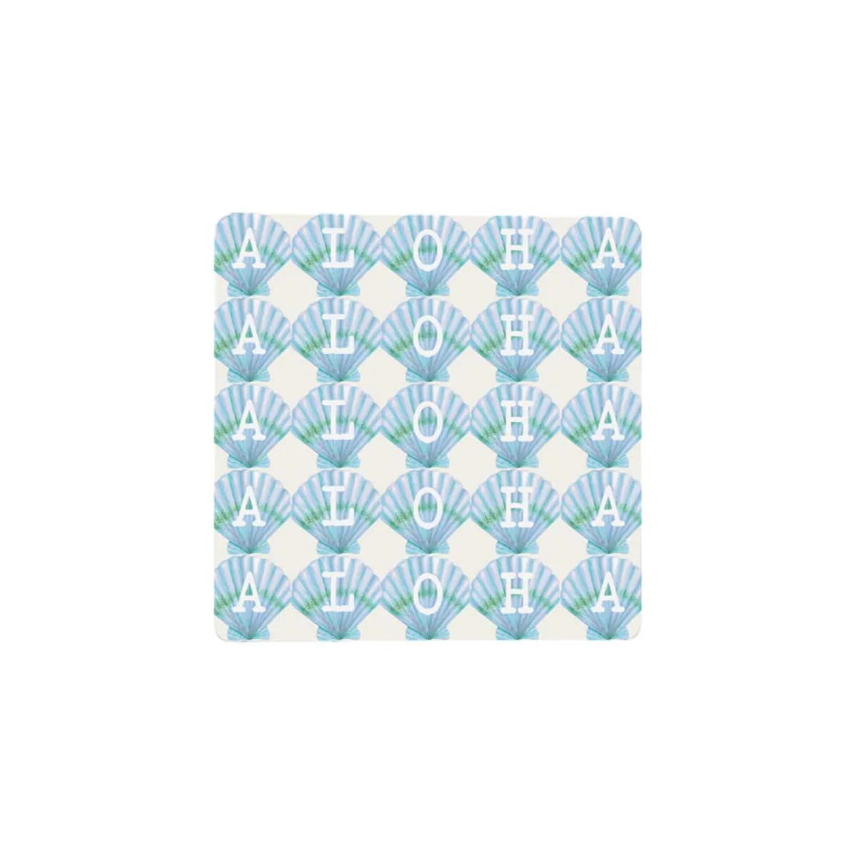 Aloha Shells Ceramic Coaster