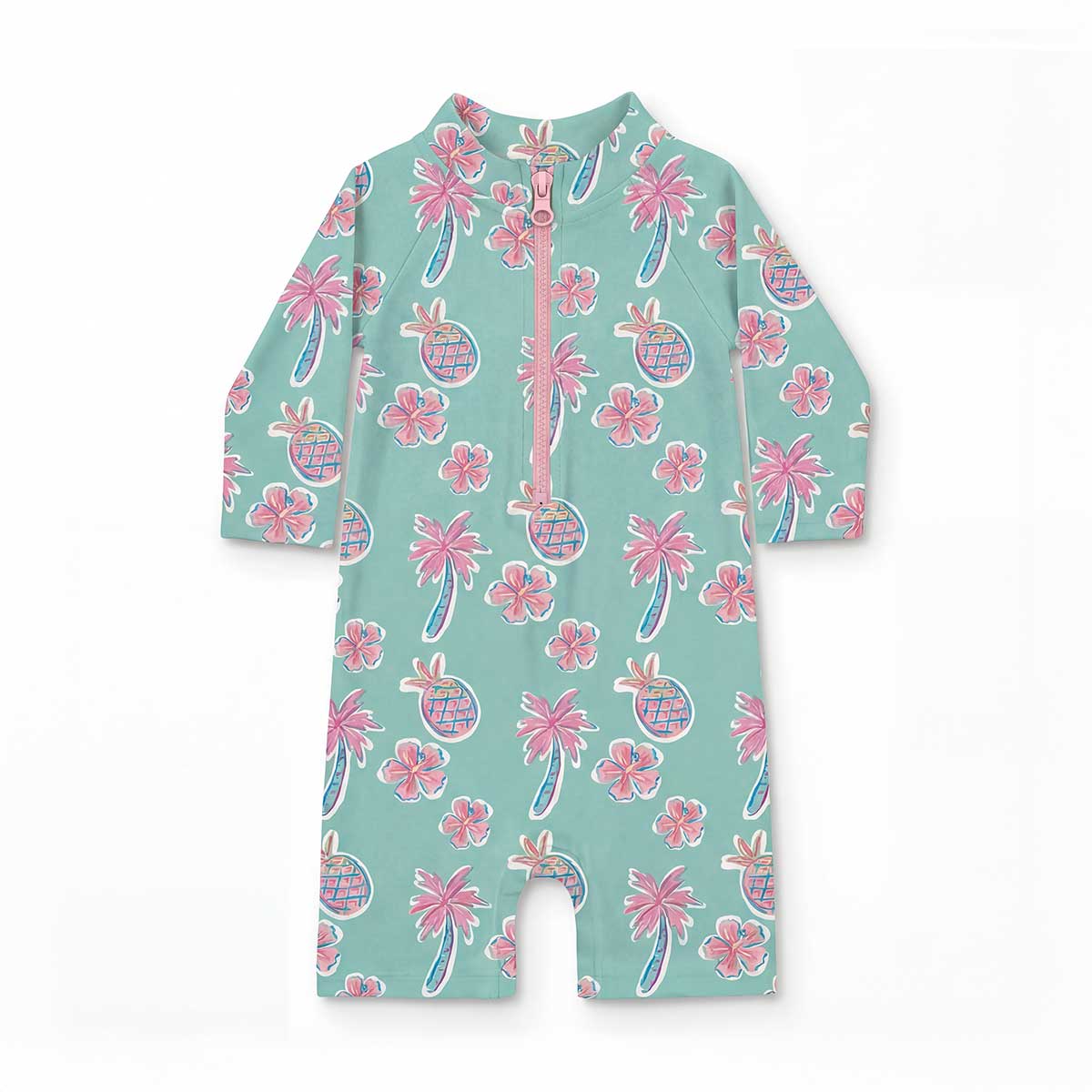 Aloha Sugar Long Sleeve Baby Swimsuit