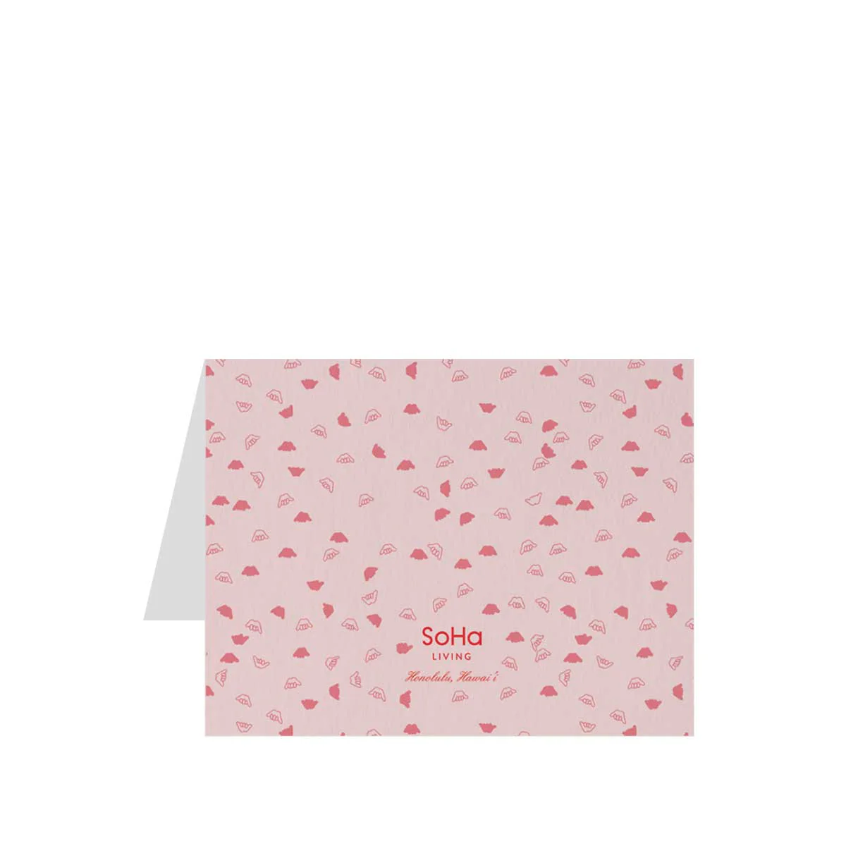 Aloha Type in Red Greeting Card - Image 2