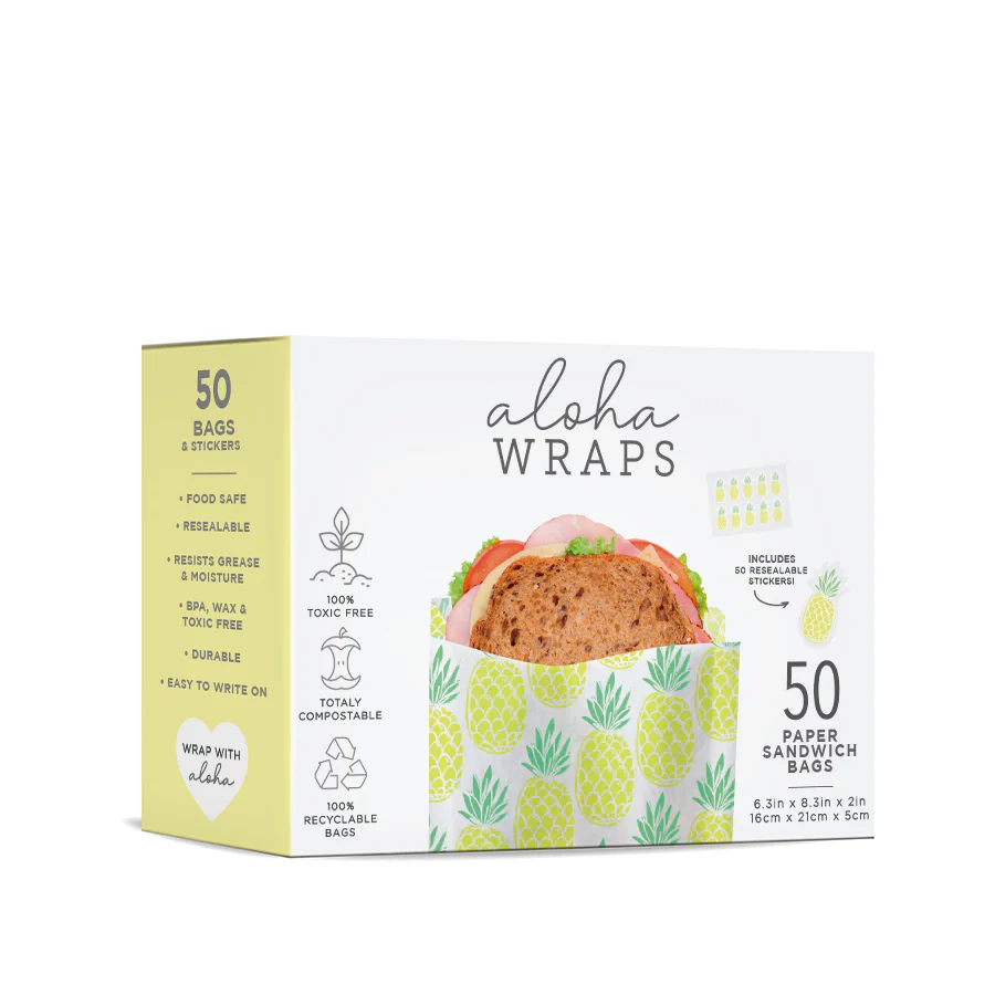 Aloha Wraps Juicy Pineapple Sandwich Bags - Image 5