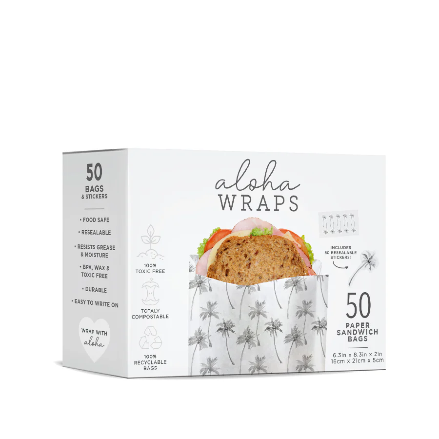 Aloha Wraps Palm Trees Sandwich Bags - Image 5