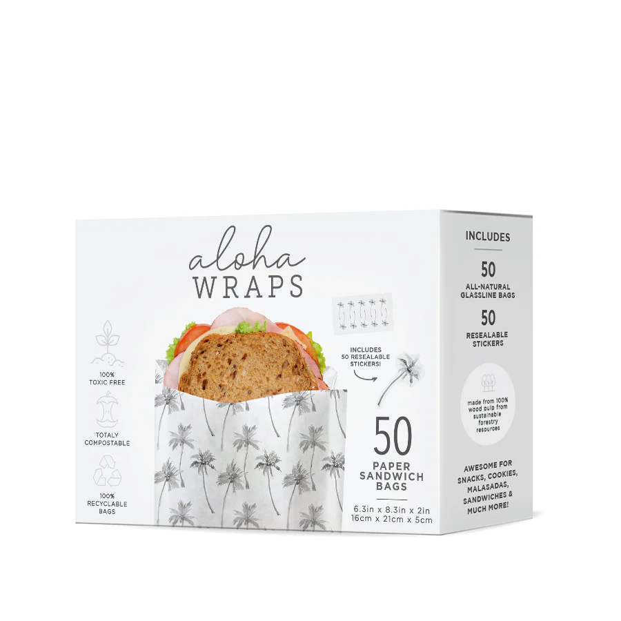 Aloha Wraps Palm Trees Sandwich Bags - Image 6