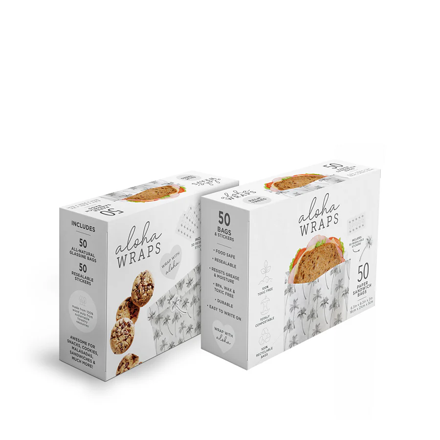 Aloha Wraps Palm Trees Sandwich Bags - Image 8