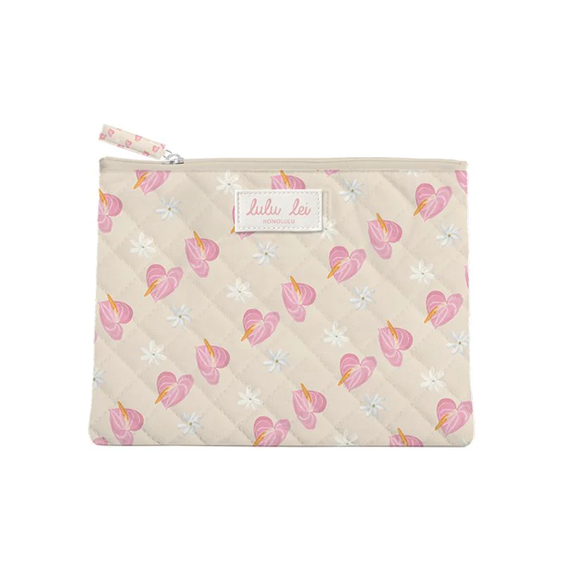 Anthuriums Bloom Flat Pouch