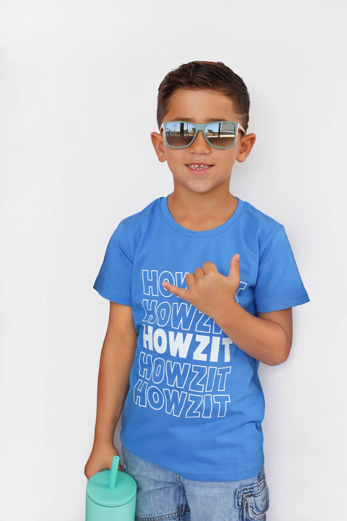 Blue Howzit Keiki T-Shirt - Image 3