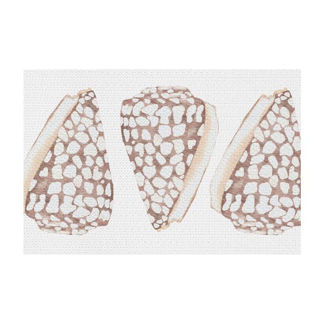 Brown Cone Shells Woven Placemat