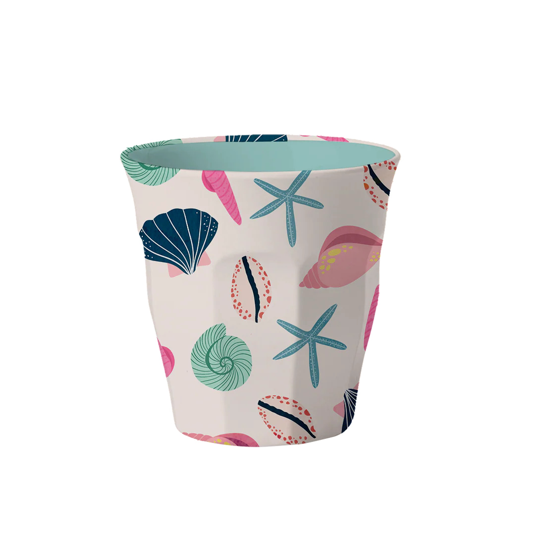 Coastal Shells Melamine Cup