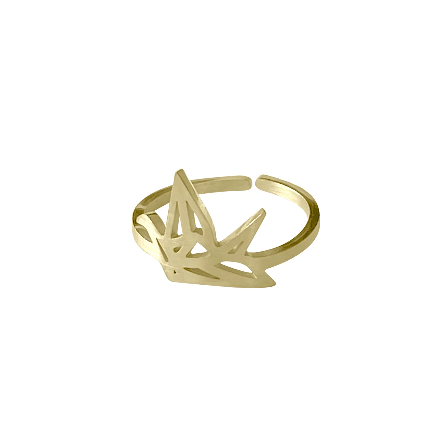 *Crane Origami Ring, Gold - Image 3